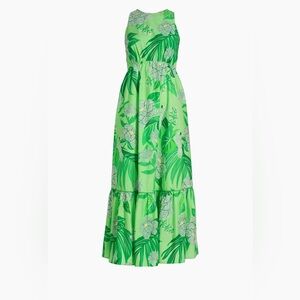 Farm Rio Floral green Midi dress NWT